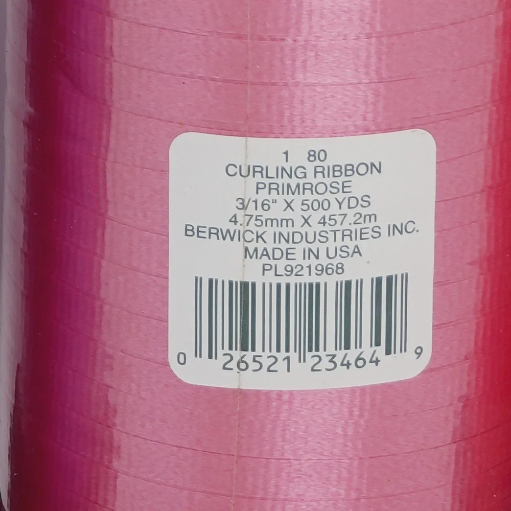VALUE BUNDLE: Lot of 5 NEW Curling Ribbon 500 Yard Spools Pink Purple Red USA